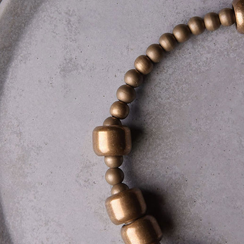 Bracelet de richesse Foviel en cuivre, laiton et blanc vintage