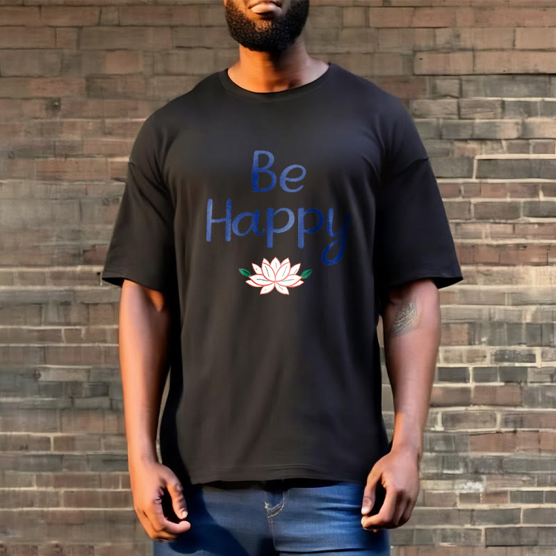 Foviel Be Happy Lotus Tee T-shirt