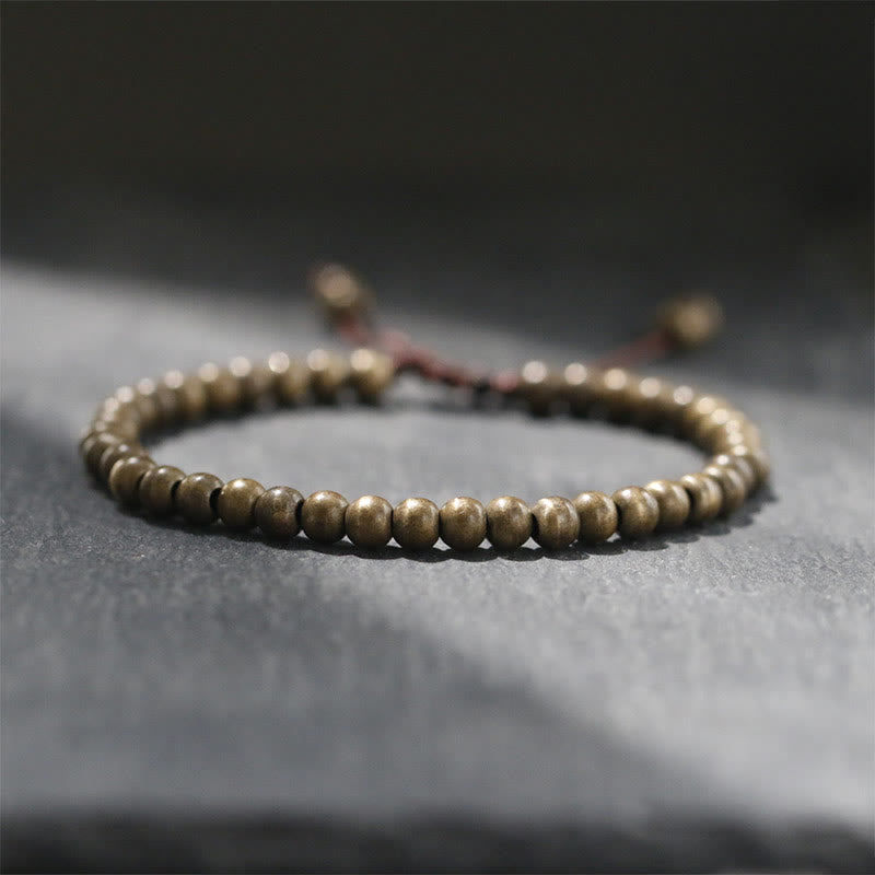 Foviel Kupfer Messing Perlen Balance Reichtum Einfache Armband