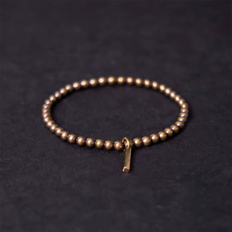 Foviel Pure Copper Brass Beads Self Care Healing Bracelet