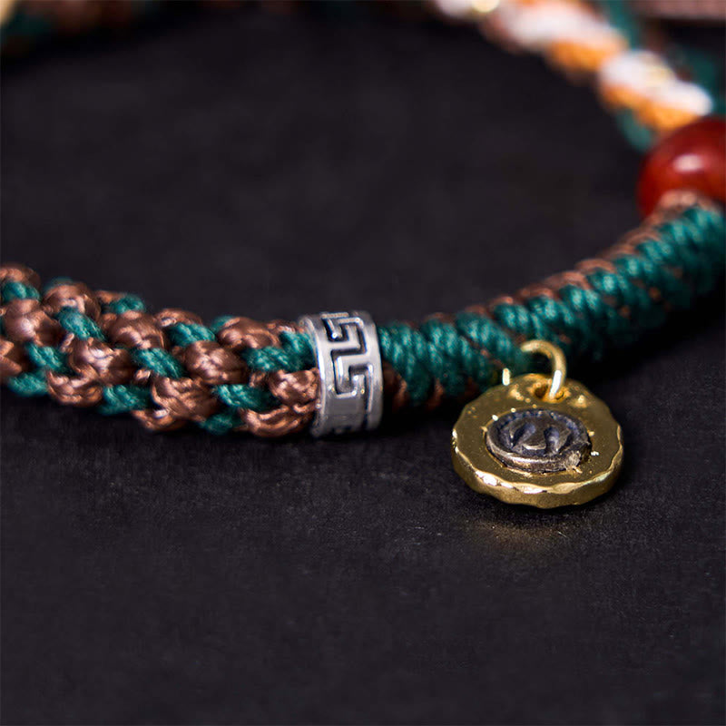 Bracelet porte-bonheur Foviel en perles d'os tibétaines