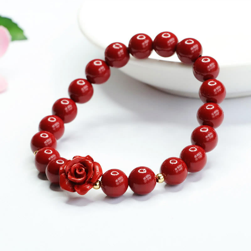 Bracelet apaisant Foviel Rose Cinabre