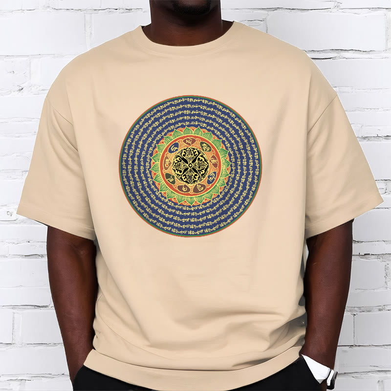 Foviel 108 Om Mani Padme Hum Mantra Sanskrit Tee T-Shirt