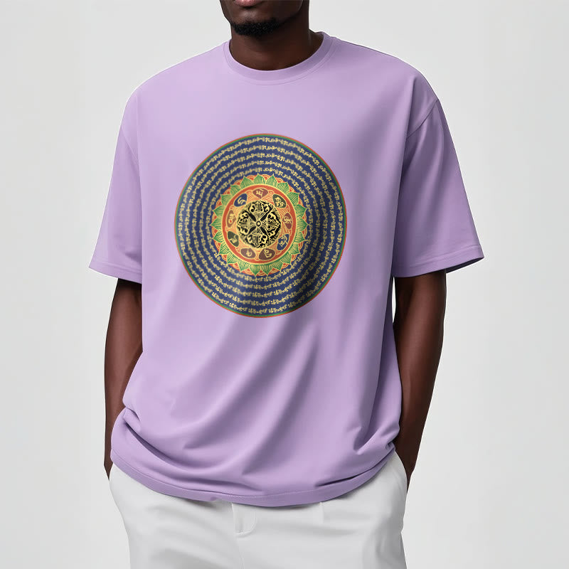 Foviel 108 Om Mani Padme Hum Mantra Sanskrit Tee T-Shirt