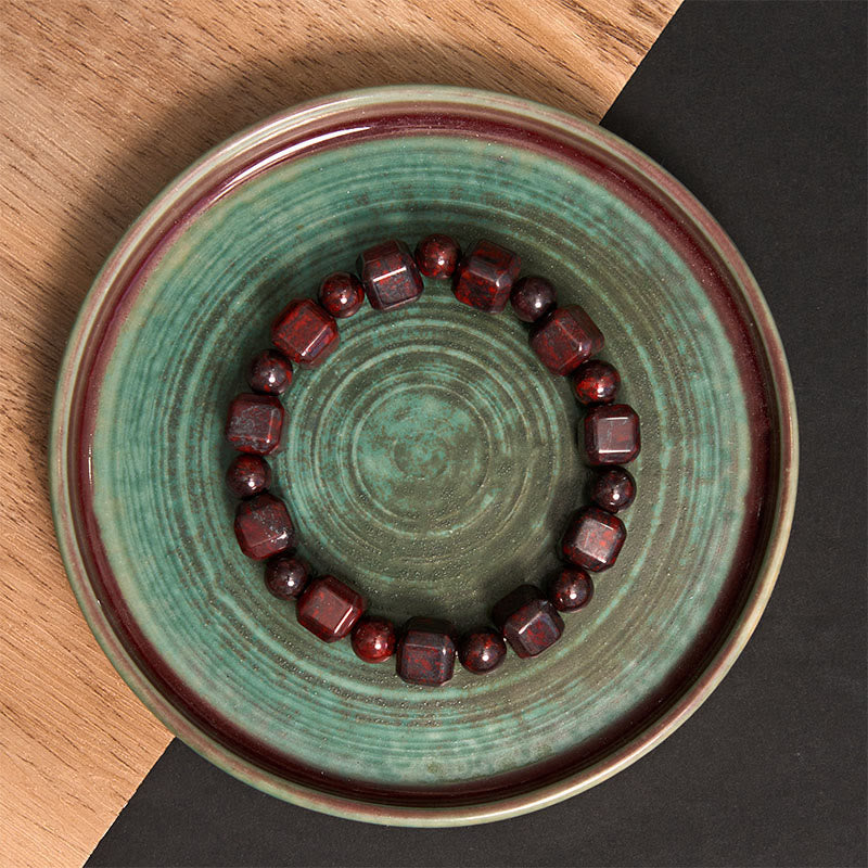 Buddha Stones Bloodstone Strength Bracelet Bracelet BS 4