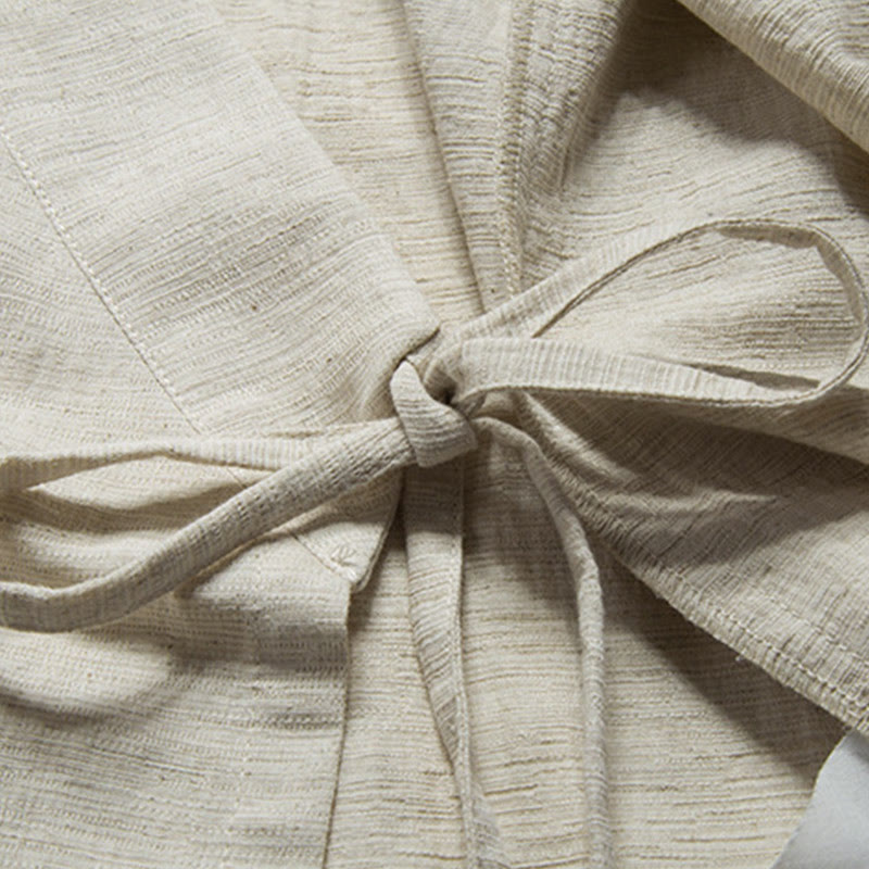 Foviel Fall Chinese Hanfu Cotton Linen Men Jacket Clothing