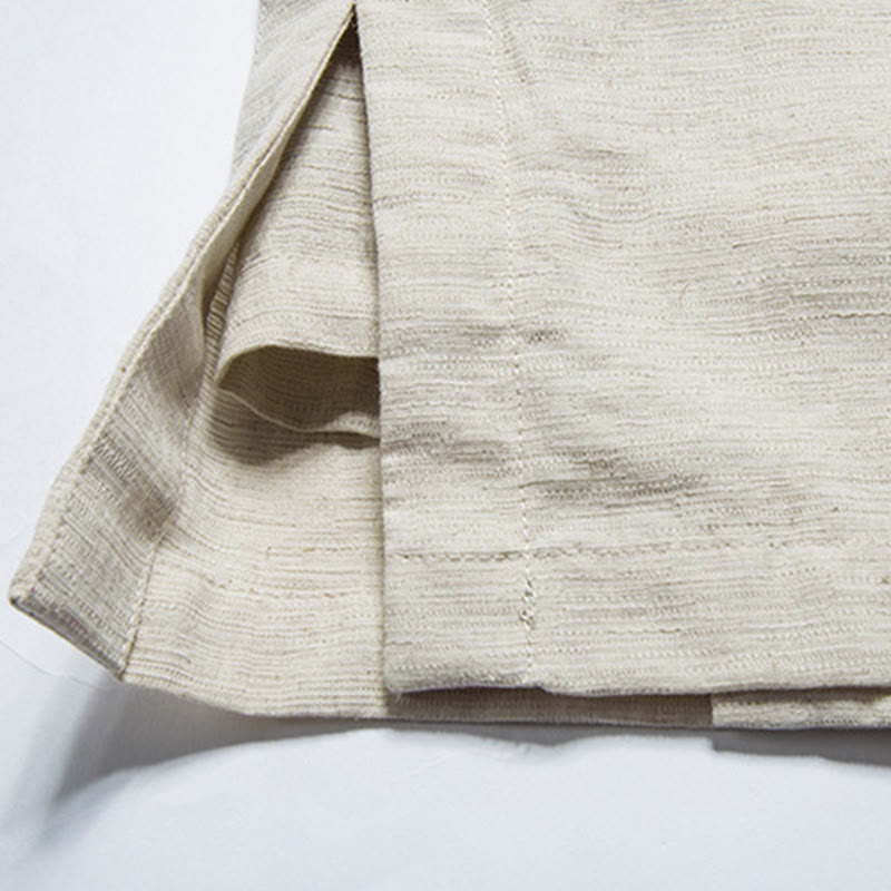 Foviel Fall Chinese Hanfu Cotton Linen Men Jacket Clothing