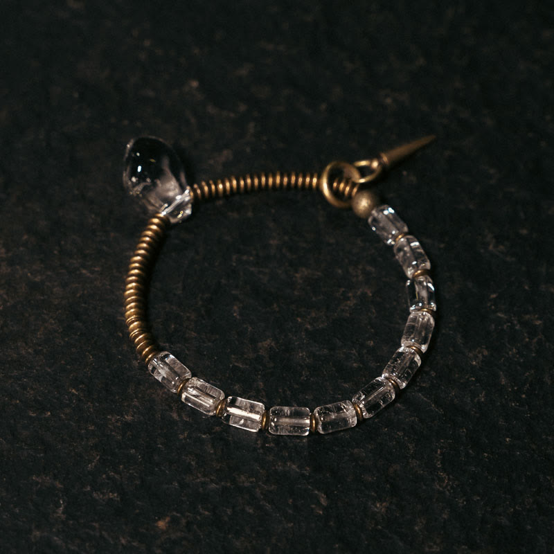 Buddha Stones Copper White Crystal Luck Bracelet Bracelet BS 4
