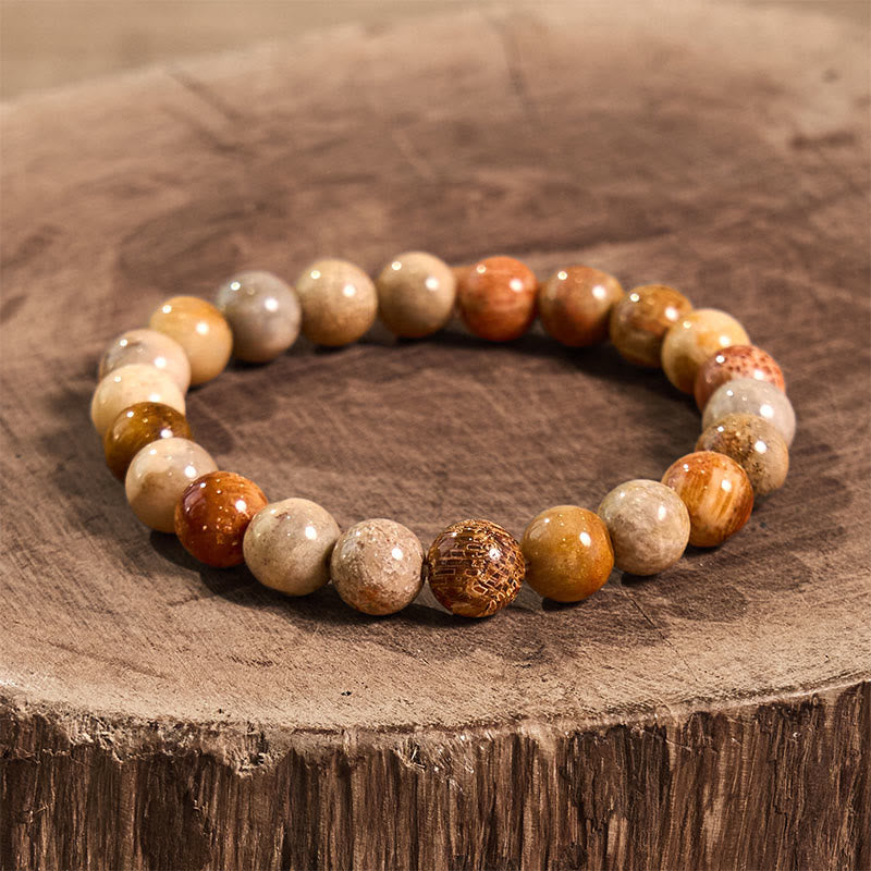 Bracelet de compassion en corail fossile Foviel