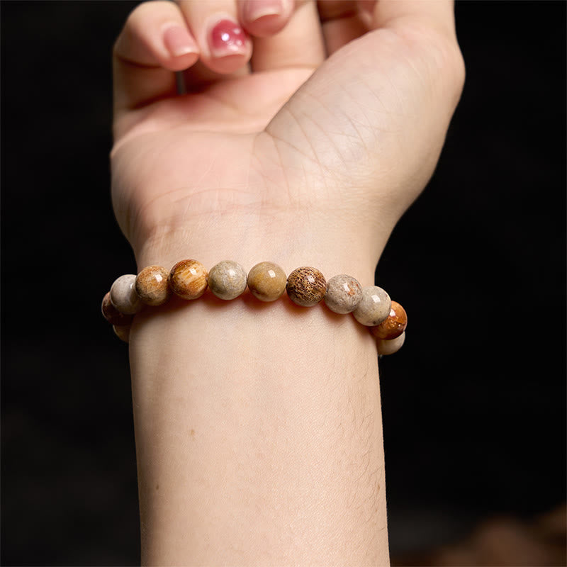 Bracelet de compassion en corail fossile Foviel