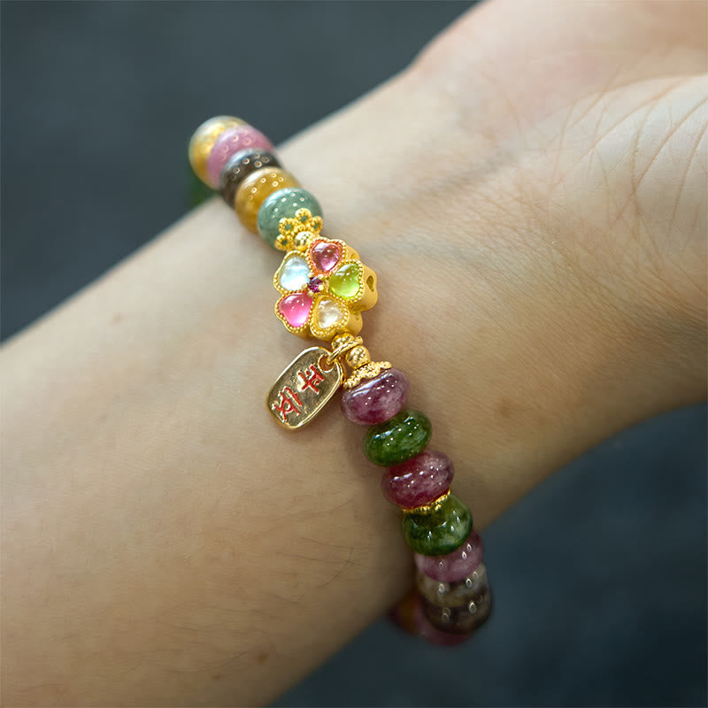 GRATUIT aujourd'hui : Bracelet bien-être et protection en tourmaline et jade Love Wisdom