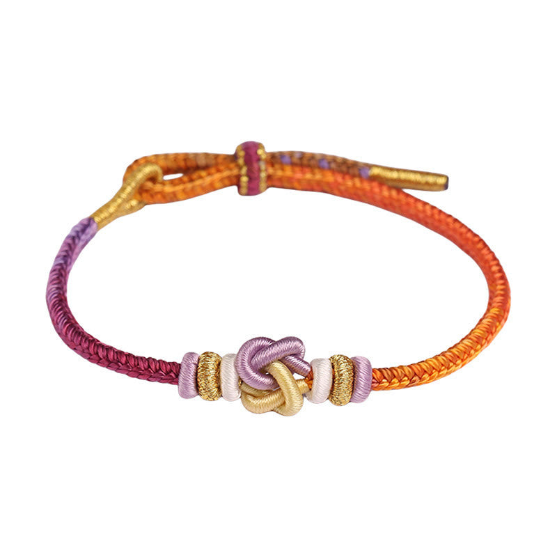 Foviel Colorful String Heart Knot Protection Braided Bracelet