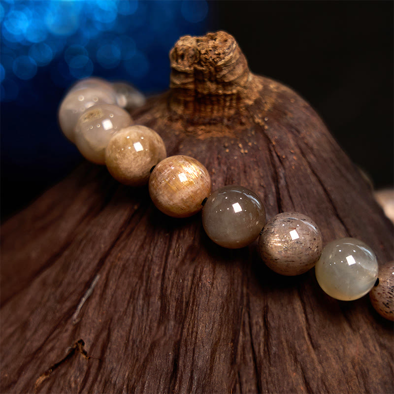 Foviel Black Moonstone Beruhigendes Armband
