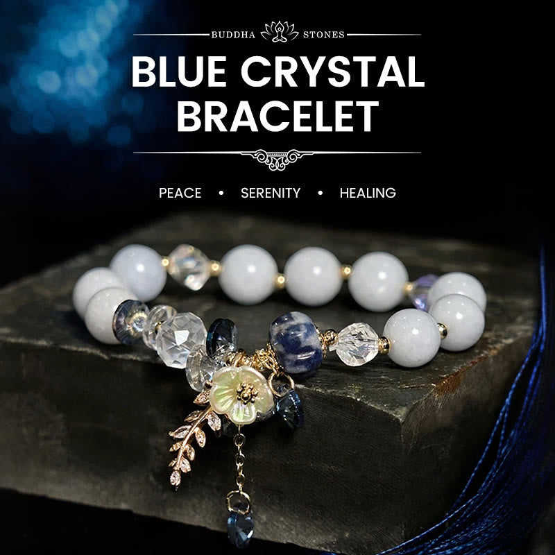 Foviel Blau Kristall Amethyst Sun Stone grüner Aventurin spirituell Armband