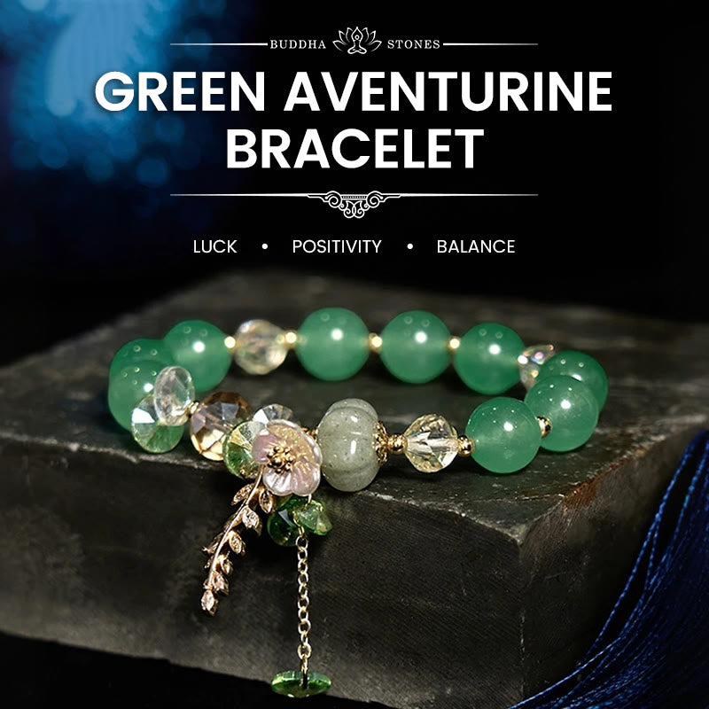 Foviel Blau Kristall Amethyst Sun Stone grüner Aventurin spirituell Armband