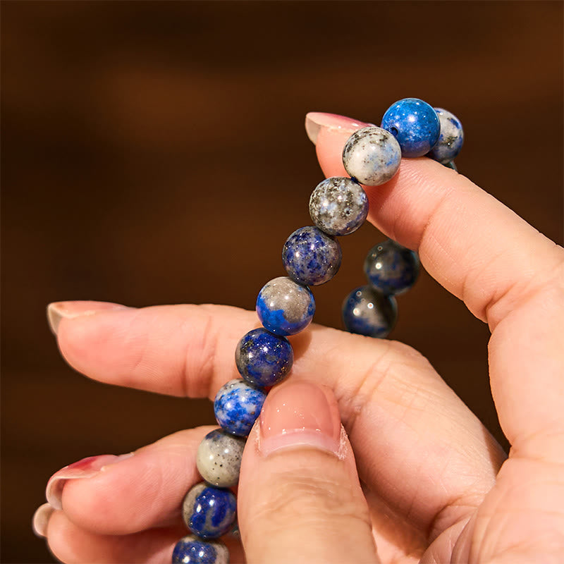 Buddha Stone Lazurite Self Care Positive Bracelet - image 5