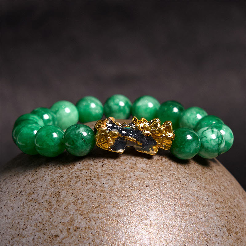 Foviel FengShui PiXiu Jade Schutz Armband