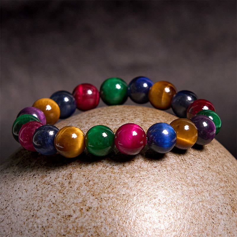 Bracelet Foviel en œil de tigre, résolution et courage
