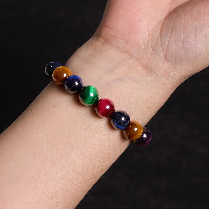 Bracelet Foviel en œil de tigre, résolution et courage