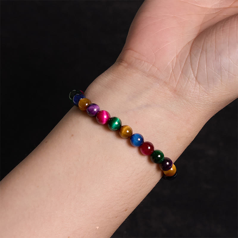 Bracelet Foviel en œil de tigre, résolution et courage