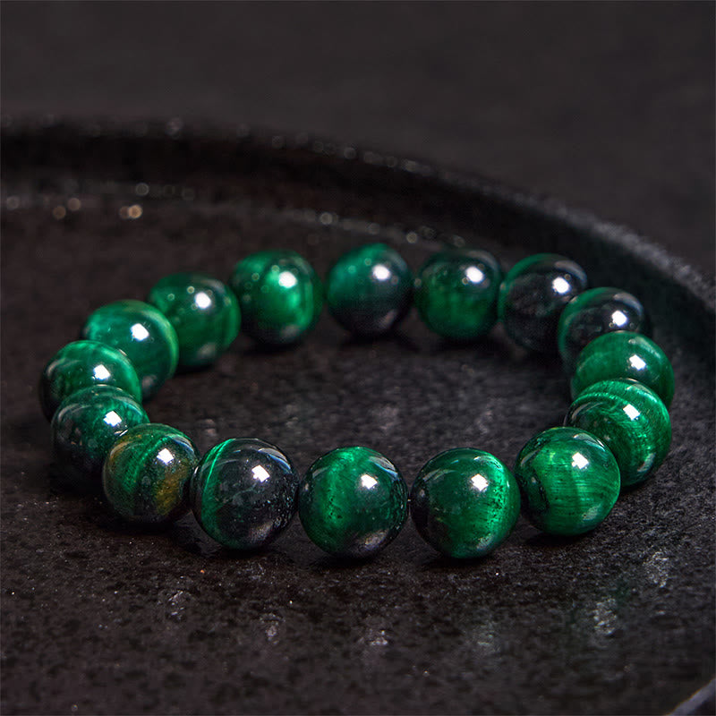 Bracelet de guérison énergétique Foviel en œil de tigre