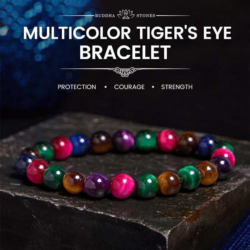 Bracelet Foviel en œil de tigre, résolution et courage