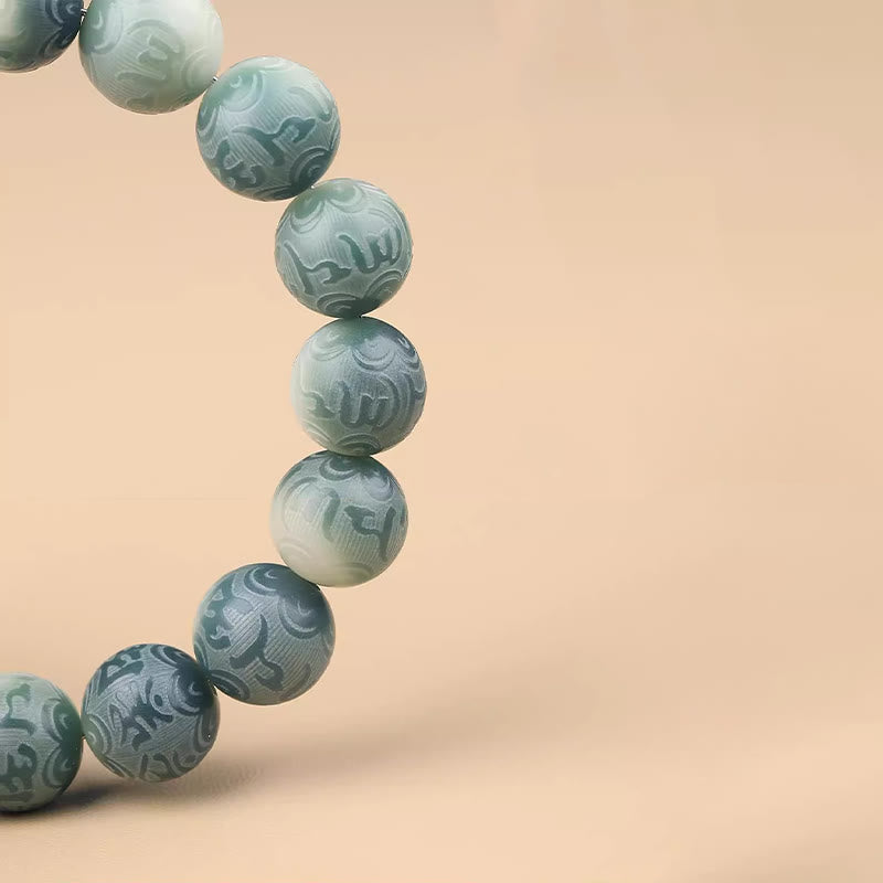 Buddha Stones Chinese Zodiac Bodhi Seed Om Mani Padme Hum Engraved Wisdom Bracelet - image 2