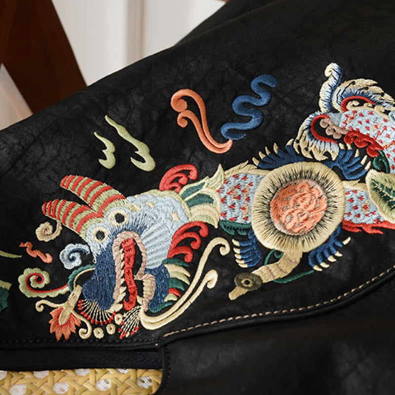 Buddha Stones Fish Flower Phoenix Embroidery Xiangyunsha Silk Shoulder Bag Shoulder Bag BS 12