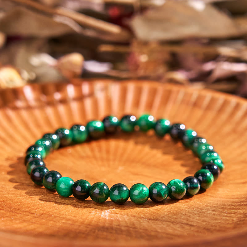 Bracelet de guérison énergétique Foviel en œil de tigre