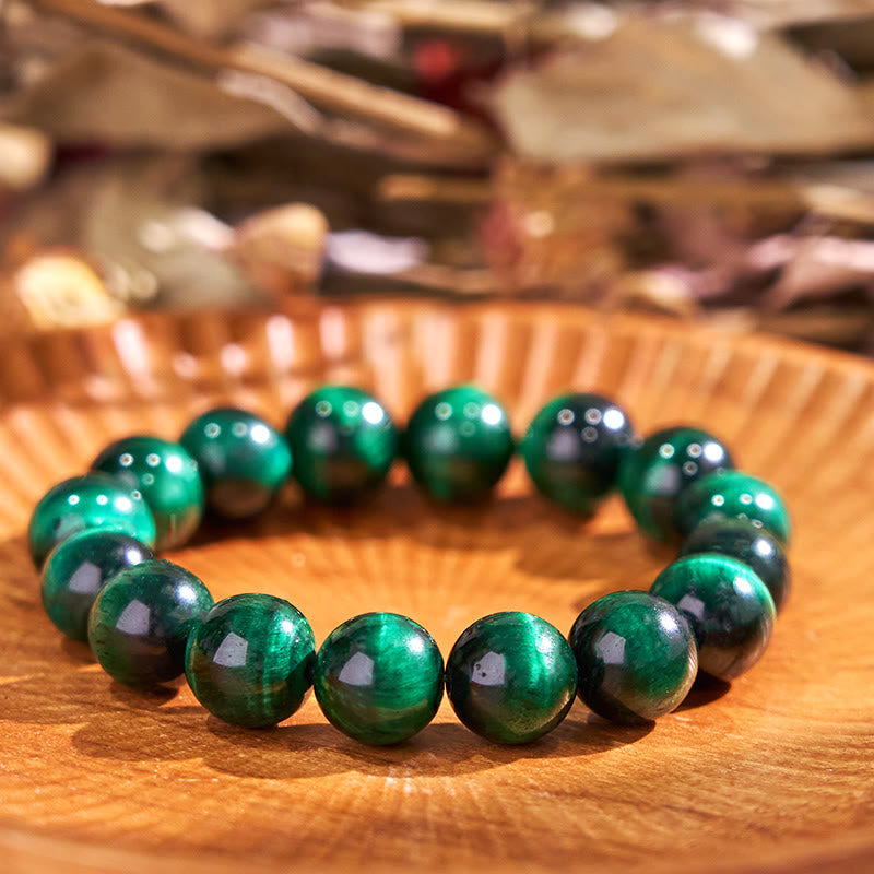 Bracelet de guérison énergétique Foviel en œil de tigre