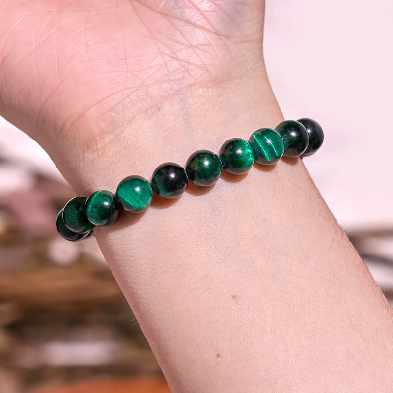 Bracelet de guérison énergétique Foviel en œil de tigre