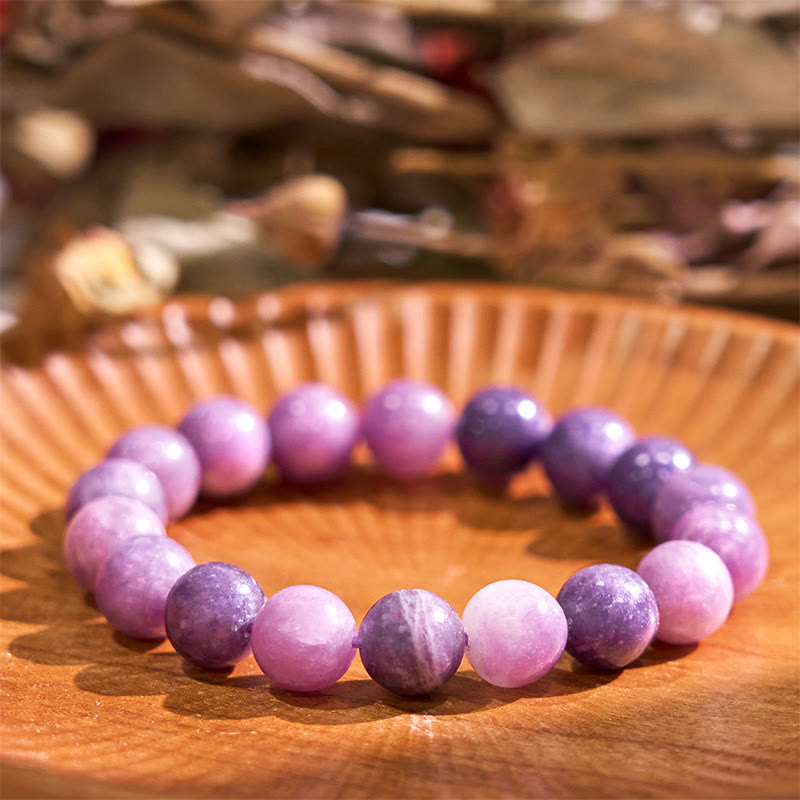 Bracelet positif en pierre de mica violet Foviel