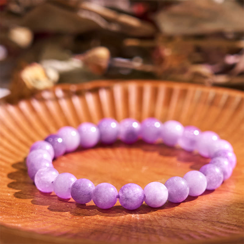 Bracelet positif en pierre de mica violet Foviel