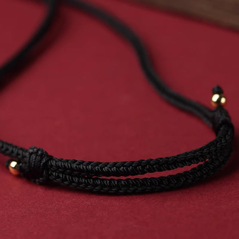 Buddha Stones Cinnabar Chinese Zodiac Black String Blessing Necklace Pendants Necklaces & Pendants BS 16