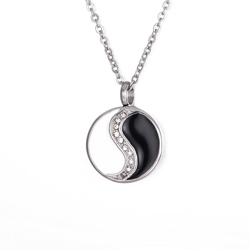 Foviel Yin Yang Titanium Steel Harmony Necklace Pendant