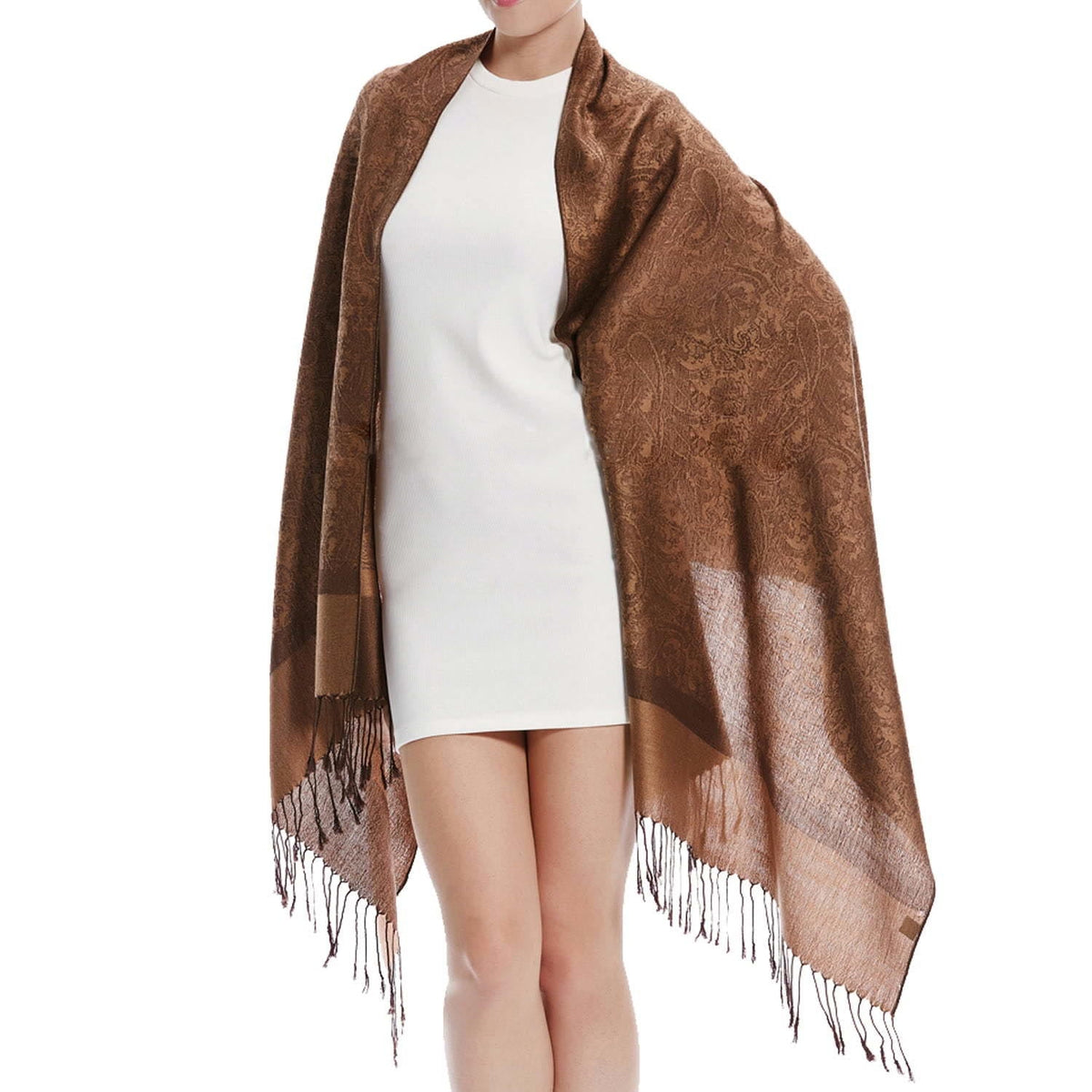Foviel Tibetischer Cashew Jacquardigalls Schal Frühling Herbst Winter Warm Gemütlicher Schal Wrap