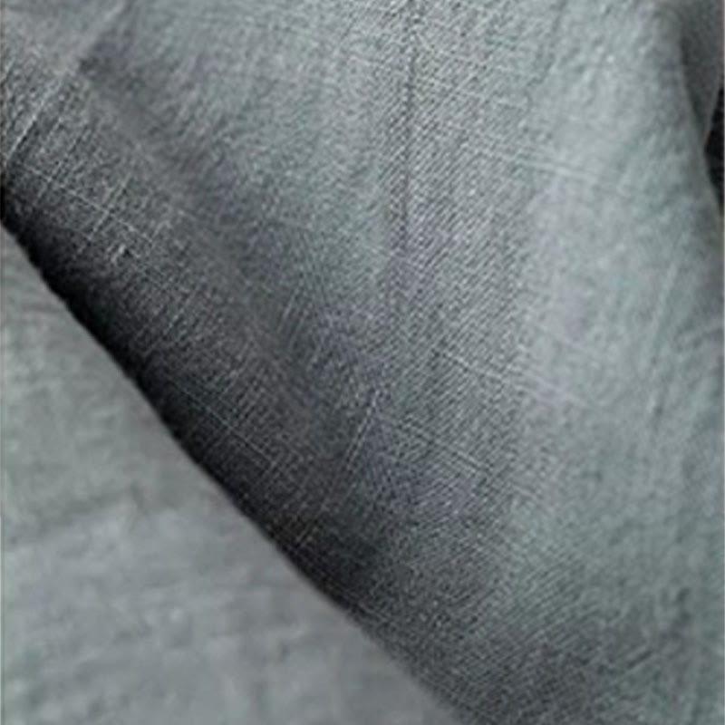 Buddha Stones Casual Solid Color Cotton Linen Drawstring Women's Pants With Pockets - image 2