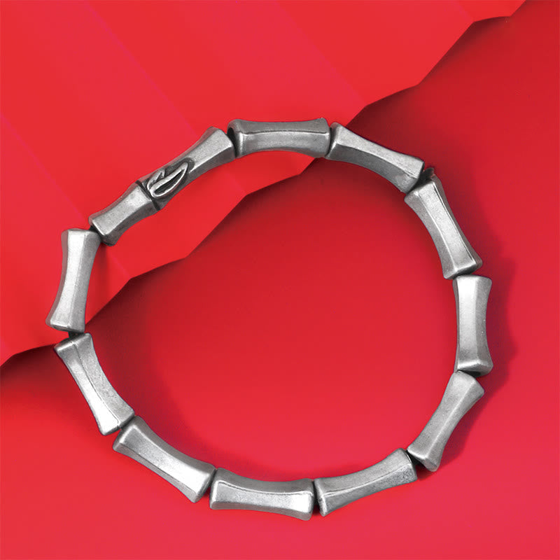 Foviel Bamboo Pattern Alloy Strength Bracelet