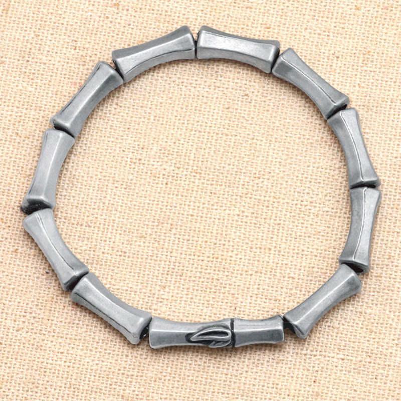 Foviel Bamboo Pattern Alloy Strength Bracelet