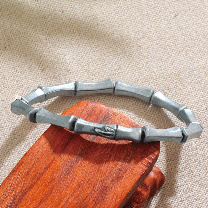 Foviel Bamboo Pattern Alloy Strength Bracelet