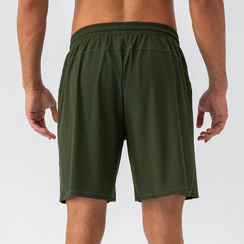 Buddha Stones Men's Casual Breathable Loose Nylon Quick Dry Sports Shorts With Pockets - image 19