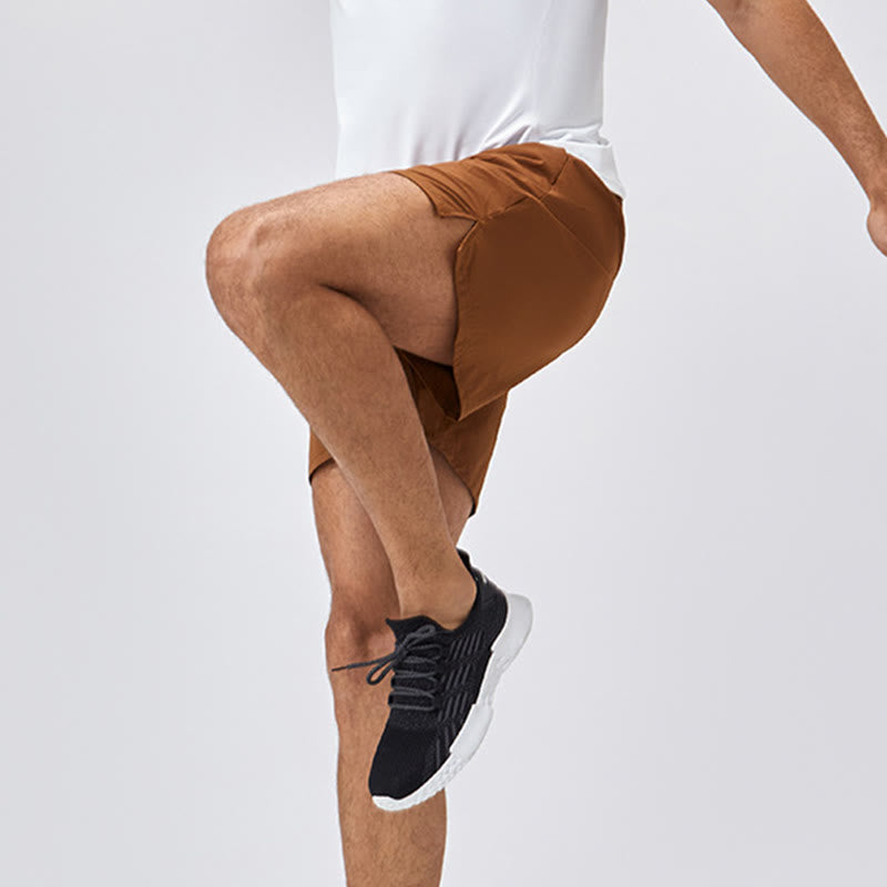 Buddha Stones Men's Casual Loose Nylon Quick Dry Sports Shorts With Pockets - image 4