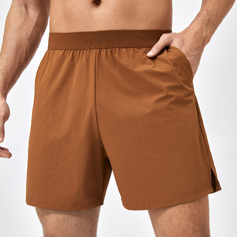 Buddha Stones Men's Casual Loose Nylon Quick Dry Sports Shorts With Pockets - DarkGoldenrod - US/UK/AU44,EU54 (2XL) - image 0