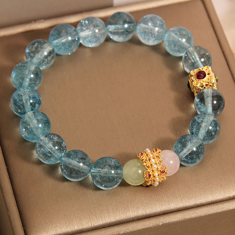 Bracelet de communication en cyanite naturelle Foviel