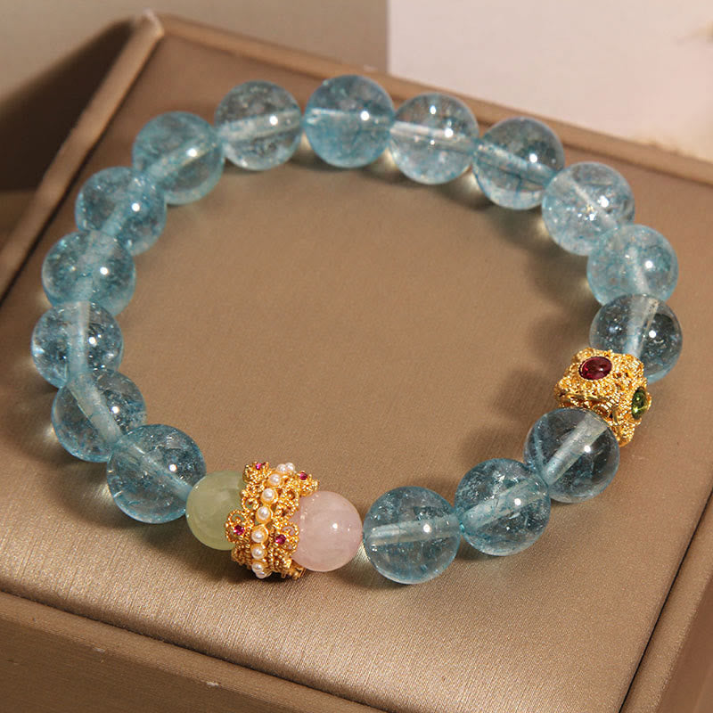 Bracelet de communication en cyanite naturelle Foviel