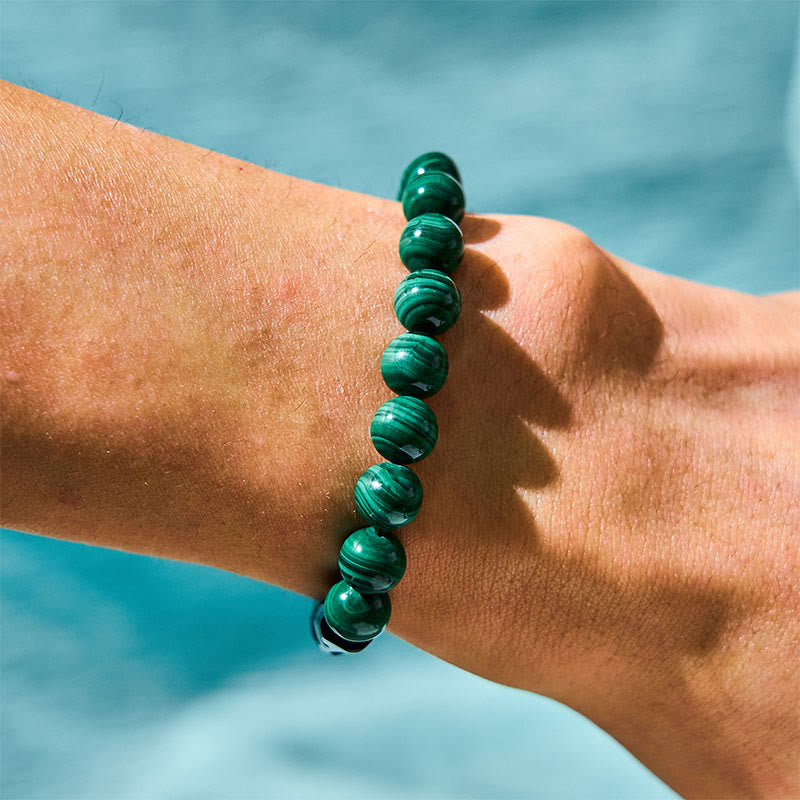 Foviel Malachite Black Tourmaline Purity Bracelet