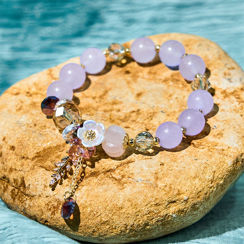 Foviel Blau Kristall Amethyst Sun Stone grüner Aventurin spirituell Armband