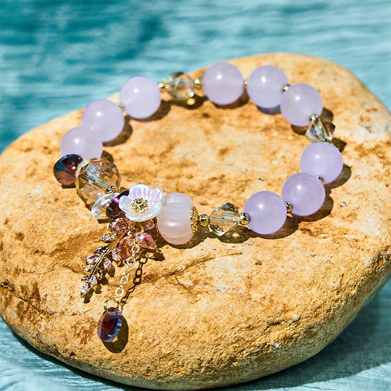 Foviel Blau Kristall Amethyst Sun Stone grüner Aventurin spirituell Armband