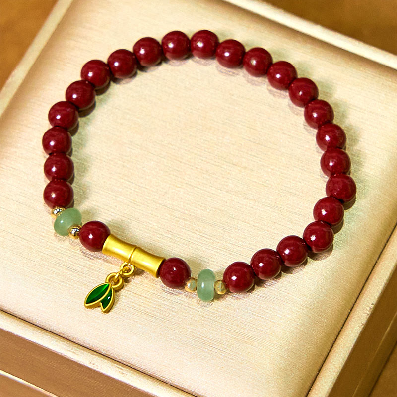 Bracelet de concentration en bambou et cinabre Foviel