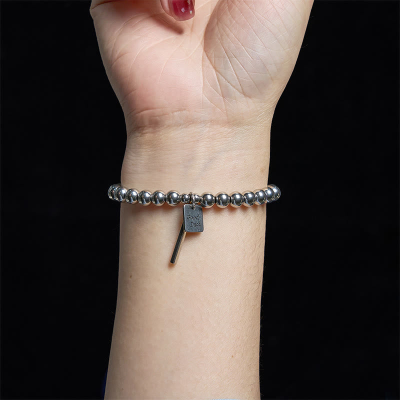 Foviel Titan Stahl Good Glück Balance Armband